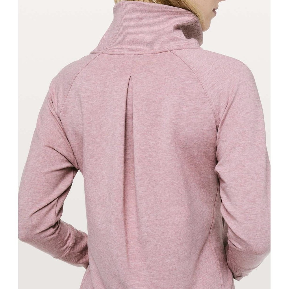Lululemon High Lines Pullover Heathered Vintage Mauve Women's Size 6 - Picture 2 of 9